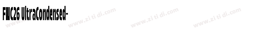 FWC26 UltraCondensed字体转换